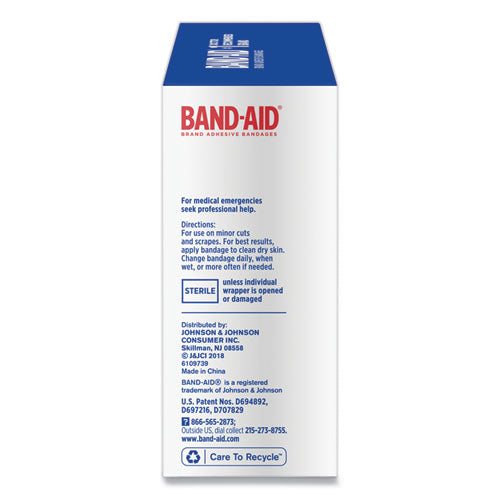 Image of BAND-AID® 4444 Flexible Fabric Adhesive Bandages, 1 X 3, 100/box