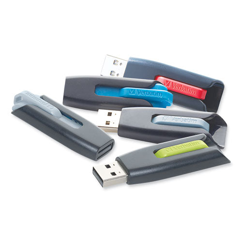 Image of Verbatim® 49189 Store 'n' Go V3 Usb 3.0 Drive, 128 Gb, Black/gray