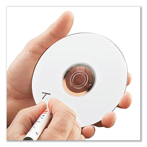 Image of Verbatim® 94712 Cd-R Recordable Disc, 700 Mb/80 Min, 52x, Spindle, White, 100/pack