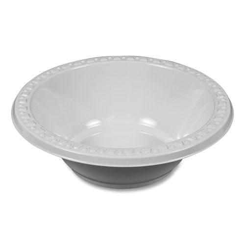 Image of Tablemate® 12244WH Plastic Dinnerware, Bowl, 12 oz, White, 125/Pack