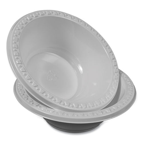 Image of Tablemate® 12244WH Plastic Dinnerware, Bowl, 12 oz, White, 125/Pack