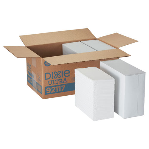 Image of Dixie® Ultra® 92117 1/8-Fold Linen-Replacement Dinner Napkins, 2-Ply, 17 x 17, White