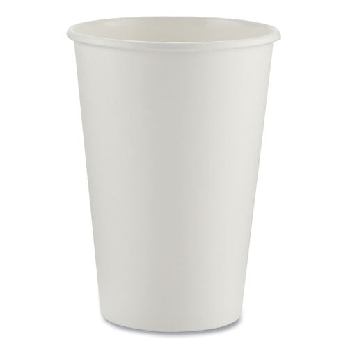 Image of Dixie® 2346W Paper Hot Cups, 16 Oz, White, 50/sleeve, 20 Sleeves/carton