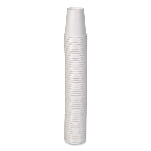 Image of Dixie® 2340W Paper Hot Cups, 10 Oz, White, 50/sleeve, 20 Sleeves/carton