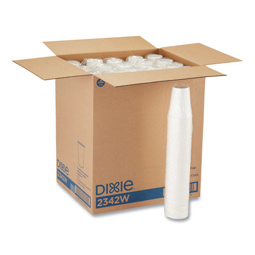 Image of Dixie® 2342W Paper Hot Cups, 12 Oz, White, 50/sleeve, 20 Sleeves/carton