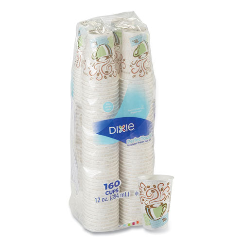 Image of Dixie® 5342CDSBP Perfectouch Paper Hot Cups, 12 Oz, Coffee Haze Design, 160/pack