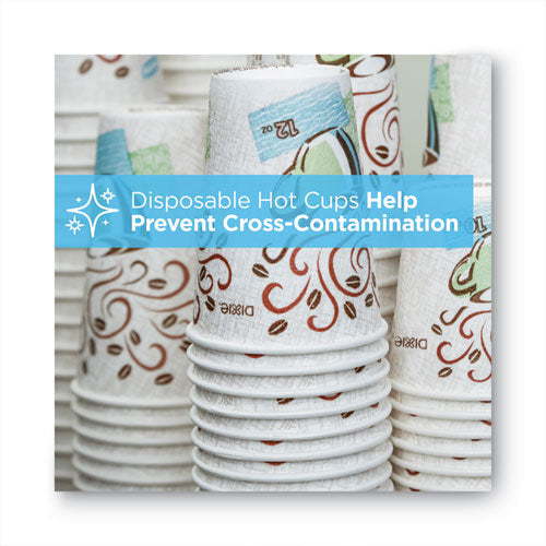 Image of Dixie® 5342W PerfecTouch Hot/Cold Cups, 12 oz, Paper, White, 50/Bag, 20 Bags/Carton