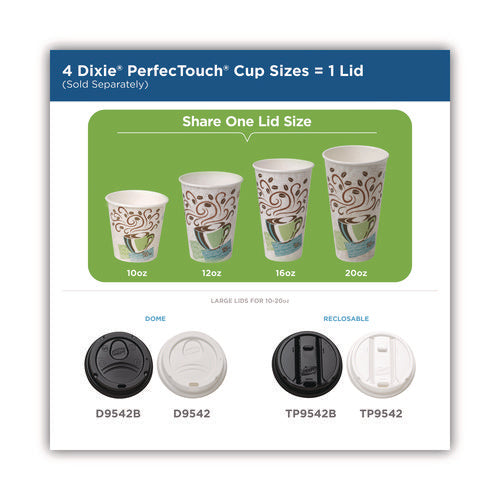 Image of Dixie® 5320CD Perfectouch Paper Hot Cups, 20 Oz, Coffee Haze Design, 25/pack