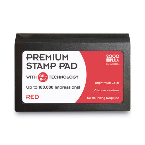 Image of COSCO 030254 Microgel Stamp Pad for 2000 PLUS, 4.25" x 2.75", Red