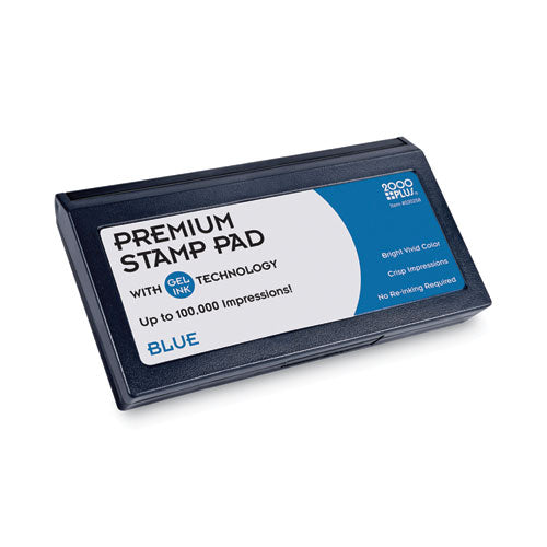Image of COSCO COS030258 Microgel Stamp Pad for 2000 PLUS, 6.17" x 3.13", Blue