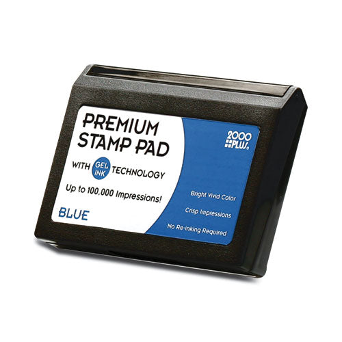 Image of COSCO COS030258 Microgel Stamp Pad for 2000 PLUS, 6.17" x 3.13", Blue