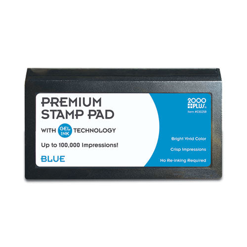 Image of COSCO COS030258 Microgel Stamp Pad for 2000 PLUS, 6.17" x 3.13", Blue