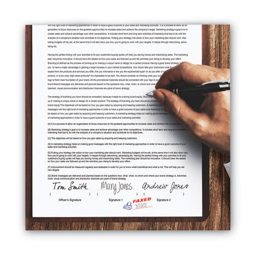 Image of ACCUSTAMP2® 035533 Pre-Inked Shutter Stamp, Red/Blue, FAXED, 1.63 x 0.5