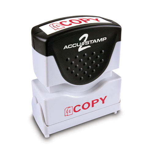 Image of ACCUSTAMP2Â® Pre-Inked Shutter Stamp, Red, COPY, 1.63 x 0.5