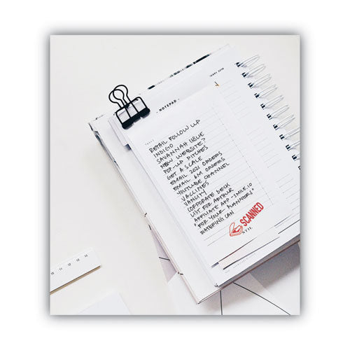 Image of ACCUSTAMP2® 035605 Pre-Inked Shutter Stamp, Red, SCANNED, 1.63 x 0.5