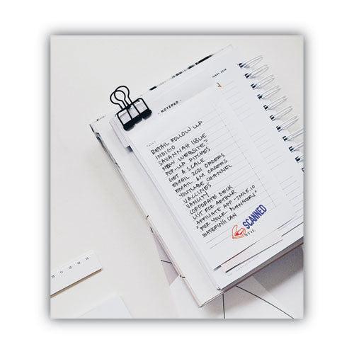 Image of ACCUSTAMP2® 035606 Pre-Inked Shutter Stamp, Red/Blue, SCANNED, 1.63 x 0.5