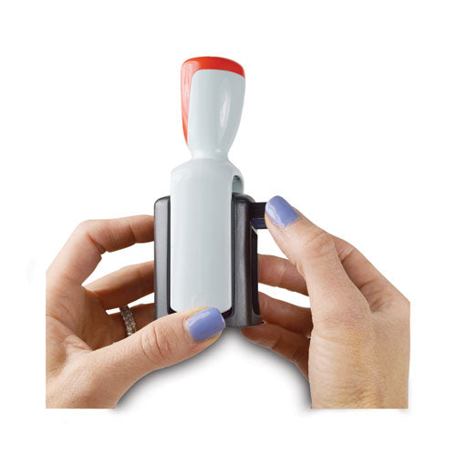Image of COSCO 061961 Replacement Ink Pad For 2000 Plus Two-Color Word Daters, Blue/red