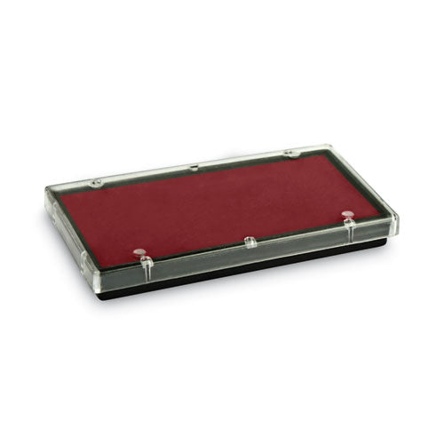 Image of COSCO 2000PLUS® 065476 Replacement Ink Pad for 2000PLUS 1SI60P, 3.13" x 0.25", Red