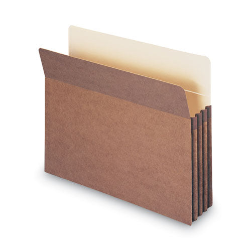 Image of Smead 73805 Redrope Drop Front File Pockets, 3.5" Expansion, Letter Size, Redrope, 50/box