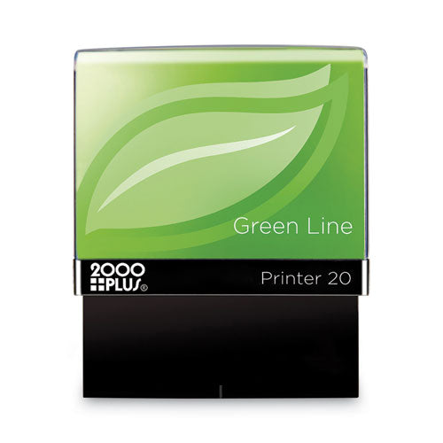 Image of COSCO 2000PLUS® 098367 Green Line Message Stamp, Copy, 1.5 x 0.56, Blue