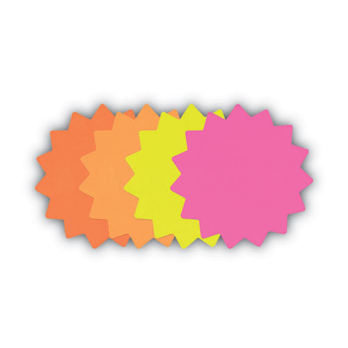 Image of COSCO 090249 Die Cut Paper Signs, 4" Round, Assorted Colors, Pack Of 60 Each