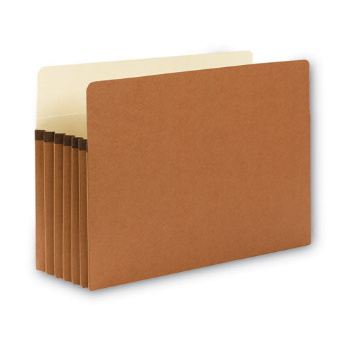 Image of Smead 74234 Redrope Drop Front File Pockets, 5.25" Expansion, Legal Size, Redrope, 10/box