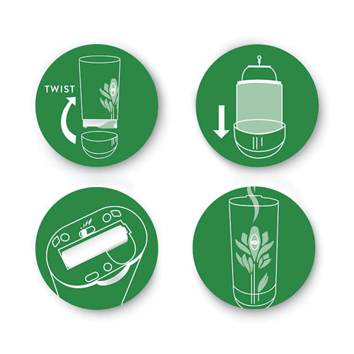 Image of Air Wick® 62338-91101 Freshmatic Life Scents Ultra Refill, White Flowers and Melon Summer Delights, 5.89 oz Aerosol Spray, 6/Carton