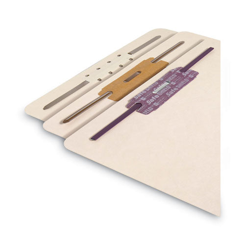 Image of Smead 35511 Fastener File Backs, 1 Fastener: 2" Capacity, Letter Size, Manila, 100/Box