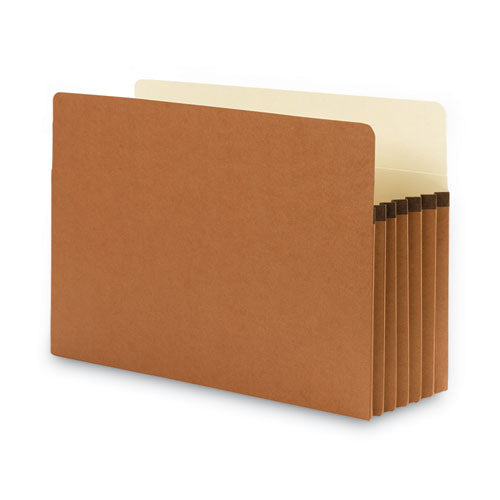 Image of Smead 74234 Redrope Drop Front File Pockets, 5.25" Expansion, Legal Size, Redrope, 10/box