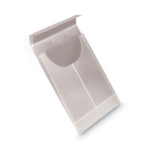 Image of Smead 68191 Two-Hole Letter/legal Poly Expanding Jackets, 2-Hole Punched, Letter/legal Size, Clear, 24/box