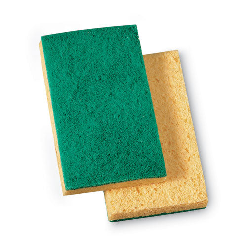 Image of 3M 74N Niagara Medium Duty Scrubbing Sponge 74n, 3.6 X 6, 1" Thick, Yellow/green, 20/carton