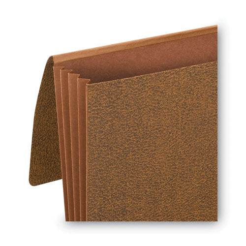 Image of Smead 71356 Classic Expanding Wallets, 3.5" Expansion, 1 Section, Elastic Cord Closure, Legal Size, Redrope