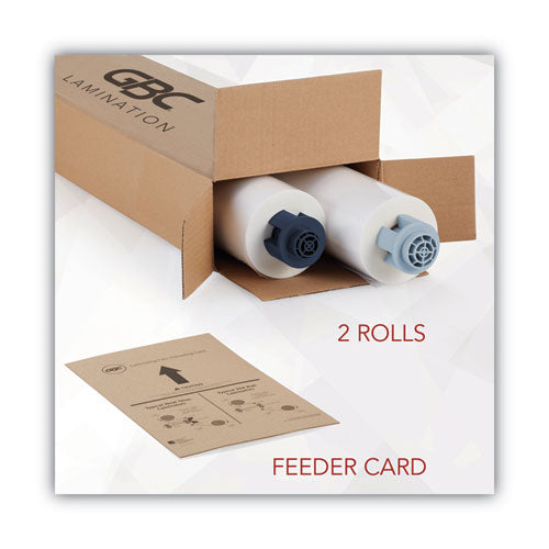 Image of GBC® 3000052EZ Ultima 35 Ezload Roll Film, 5 Mil, 12" X 100 Ft, Gloss Clear, 2/box