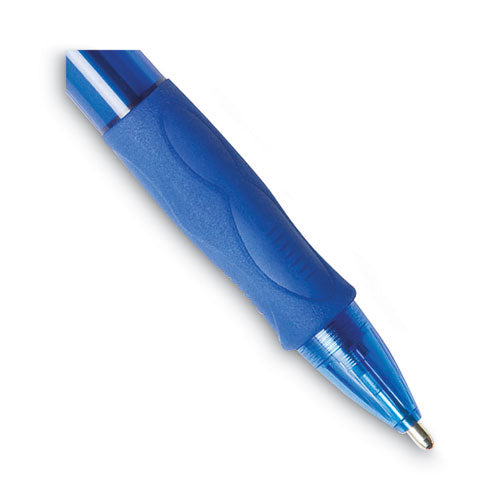 Image of BIC® VLGB361-BLU GLIDE Bold Ballpoint Pen Value Pack, Retractable, Bold 1.6 mm, Blue Ink, Translucent Blue Barrel, 36/Pack