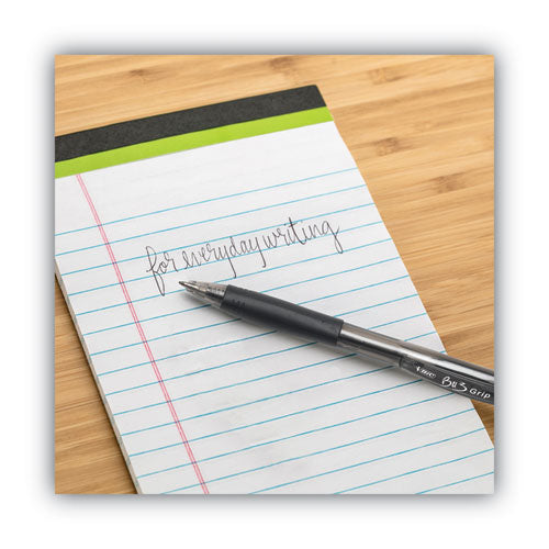 Image of BIC® BU311BK BU3 Ballpoint Pen, Retractable, Bold 1 mm, Black Ink, Smoke/Black Barrel, Dozen