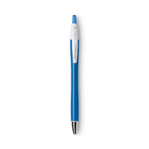 Image of BIC® VCGN11-BE Glide Exact Ballpoint Pen, Retractable, Fine 0.7 Mm, Blue Ink, Blue Barrel, Dozen