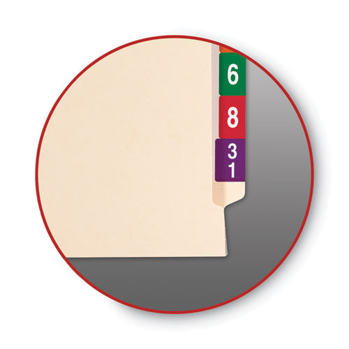 Image of Smead 75700 End Tab Jackets With Reinforced Tabs, Straight Tab, Letter Size, 11-Pt Manila, 100/box