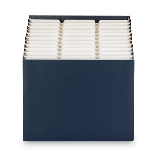 Image of Smead 70211 Stadium File, 12 Sections, 1/12-Cut Tabs, Letter Size, Navy