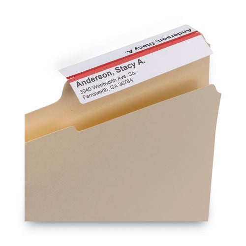 Image of Smead Viewables Hanging Folder Tabs and Labels, Complete Bulk Pack Refill, 1/3-Cut, Assorted Colors, 3.5" Wide, 100/Box