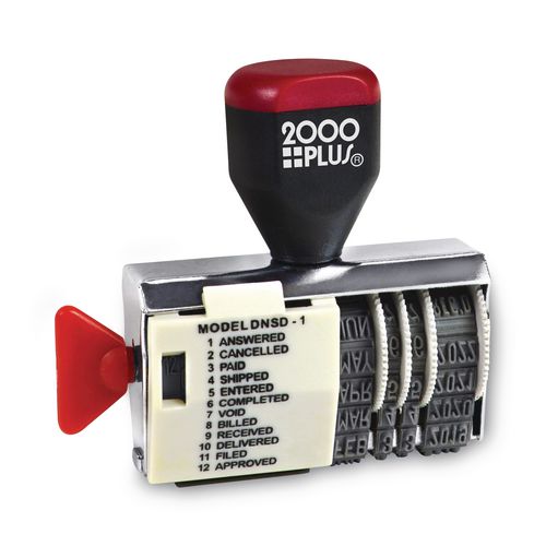 Image of COSCO 2000PLUS® 010180 Dial-N-Stamp, 12 Phrases, Five Years, 1.5 X 0.13