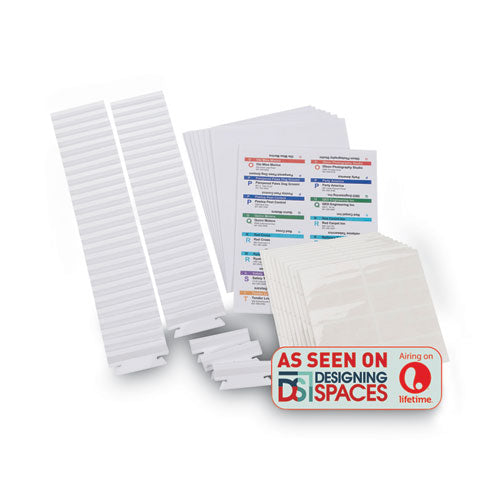 Image of Smead Viewables Hanging Folder Tabs and Labels, Complete Bulk Pack Refill, 1/3-Cut, Assorted Colors, 3.5" Wide, 100/Box