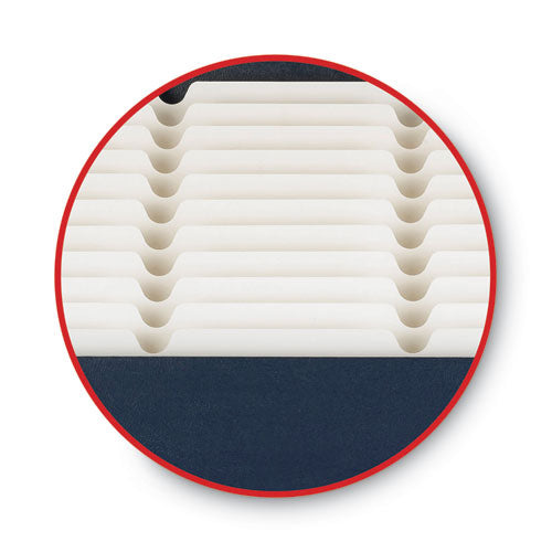 Image of Smead 70211 Stadium File, 12 Sections, 1/12-Cut Tabs, Letter Size, Navy