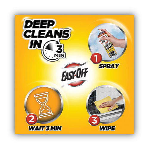 Image of EASY-OFF® 62338-87980 Heavy Duty Oven Cleaner, Fresh Scent, Foam, 14.5 Oz Aerosol Spray, 6/carton