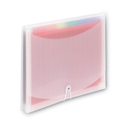 Image of Smead 70723 ColorVue Expanding File, 13 Sections, Cord/Hook Closure, 1/6-Cut Tabs, Letter Size, Randomly Assorted Colors