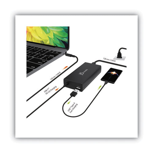 Image of j5create® JUP2290 Usb-C Super Charger, Black