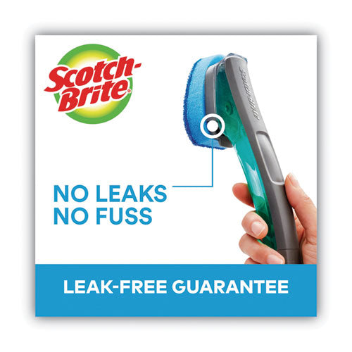 Image of Scotch-Brite 451U-4 Advanced Soap Control Non-Scratch Dishwand, 4 X 11.25, Blue