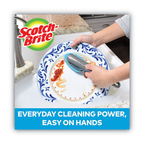 Image of Scotch-Brite 451U-4 Advanced Soap Control Non-Scratch Dishwand, 4 X 11.25, Blue