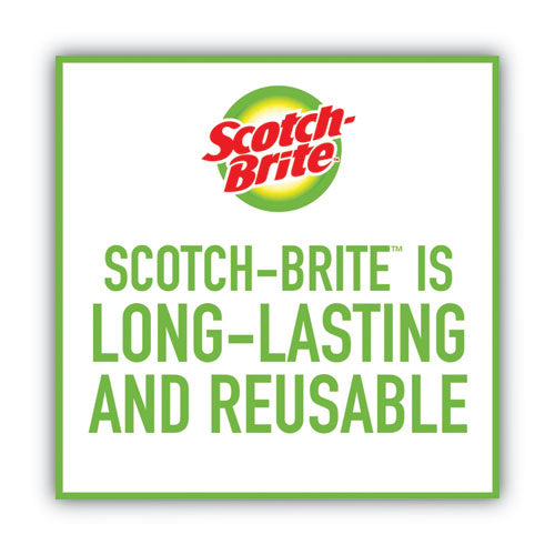 Image of Scotch-Brite® 723-2F Dobie All-Purpose Cleaning Pad, 4.3 X 2.6, 0.5" Thick, Yellow, 3/pack