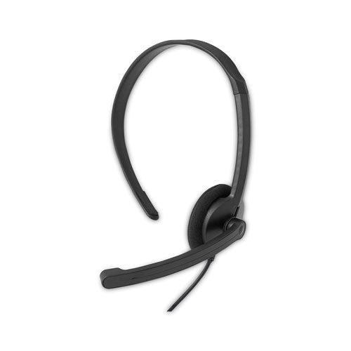 Image of Verbatim® 70722 Mono Headset with Microphone and In-Line Remote, Black