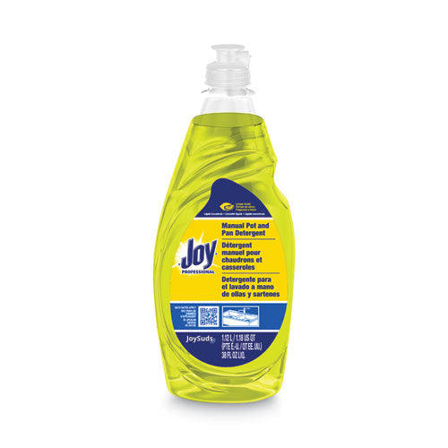 Image of Joy® 45114 Dishwashing Liquid, Lemon Scent, 38 oz Bottle, 8/Carton